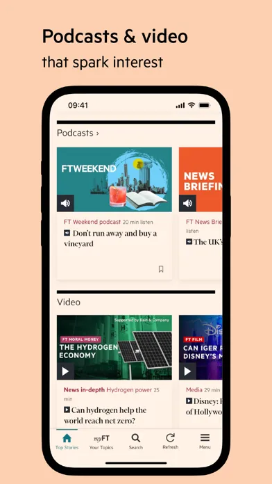 Zrzuty ekranu Financial Times: Business News