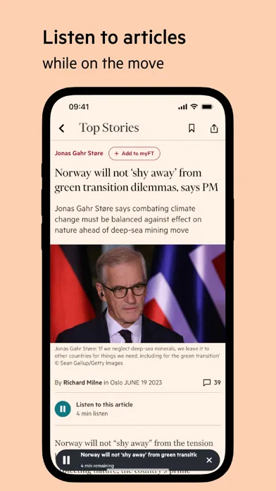 Zrzuty ekranu Financial Times: Business News