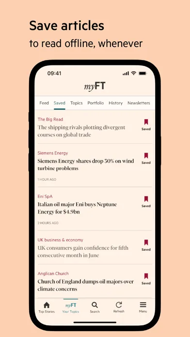 Zrzuty ekranu Financial Times: Business News
