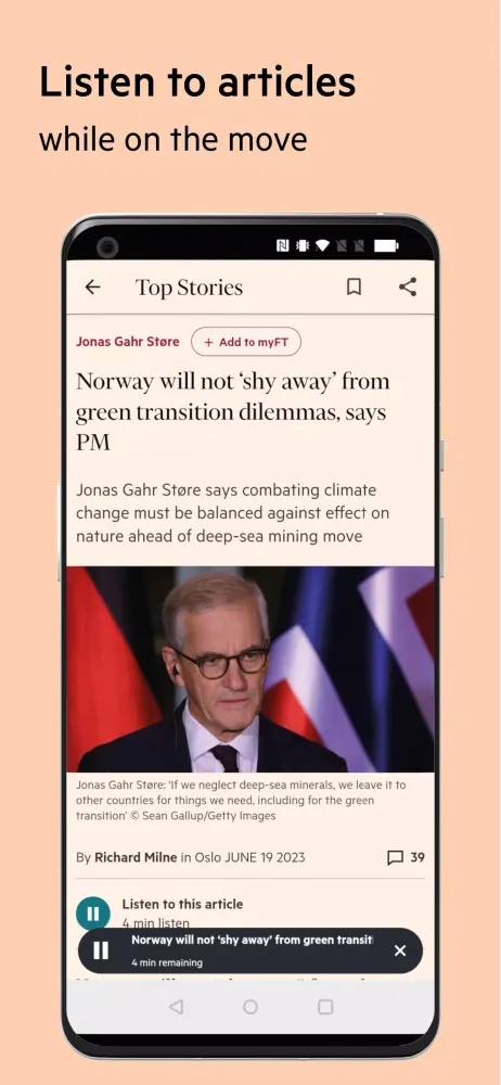 Capturas de pantalla de Financial Times: Business News