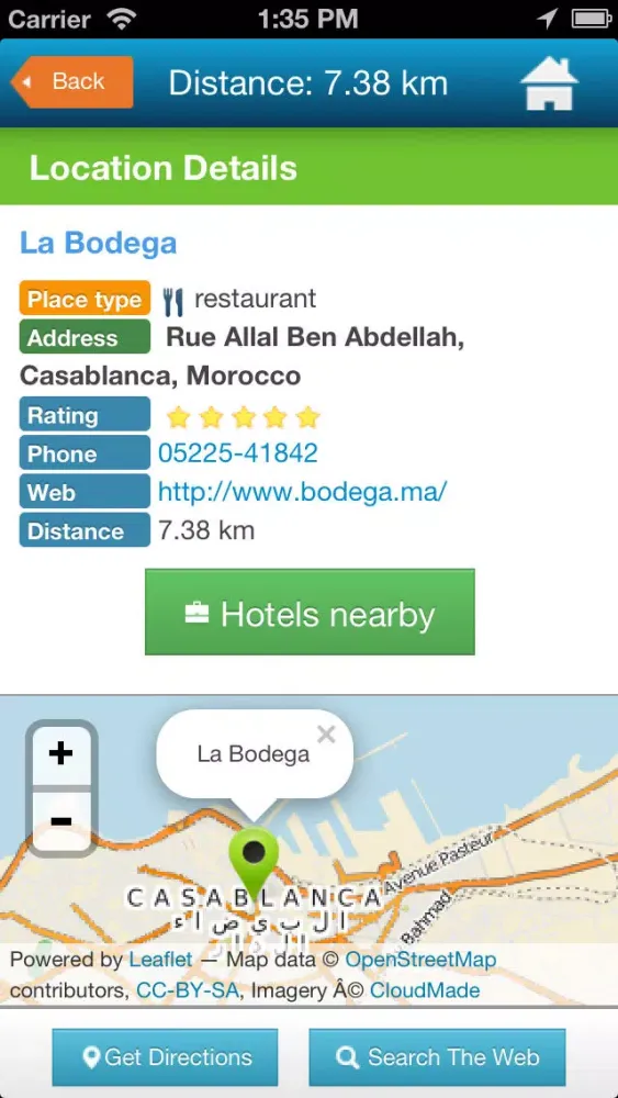 Captures d'écran de Casablanca Guide, Map & Hotels