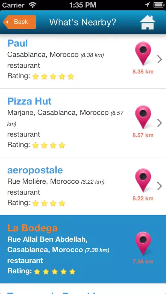 Captures d'écran de Casablanca Guide, Map & Hotels