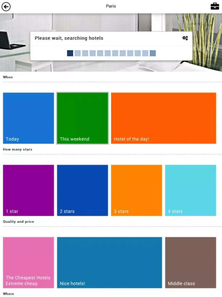 ภาพหน้าจอของ Cheap Hotels Booking System iPad 
