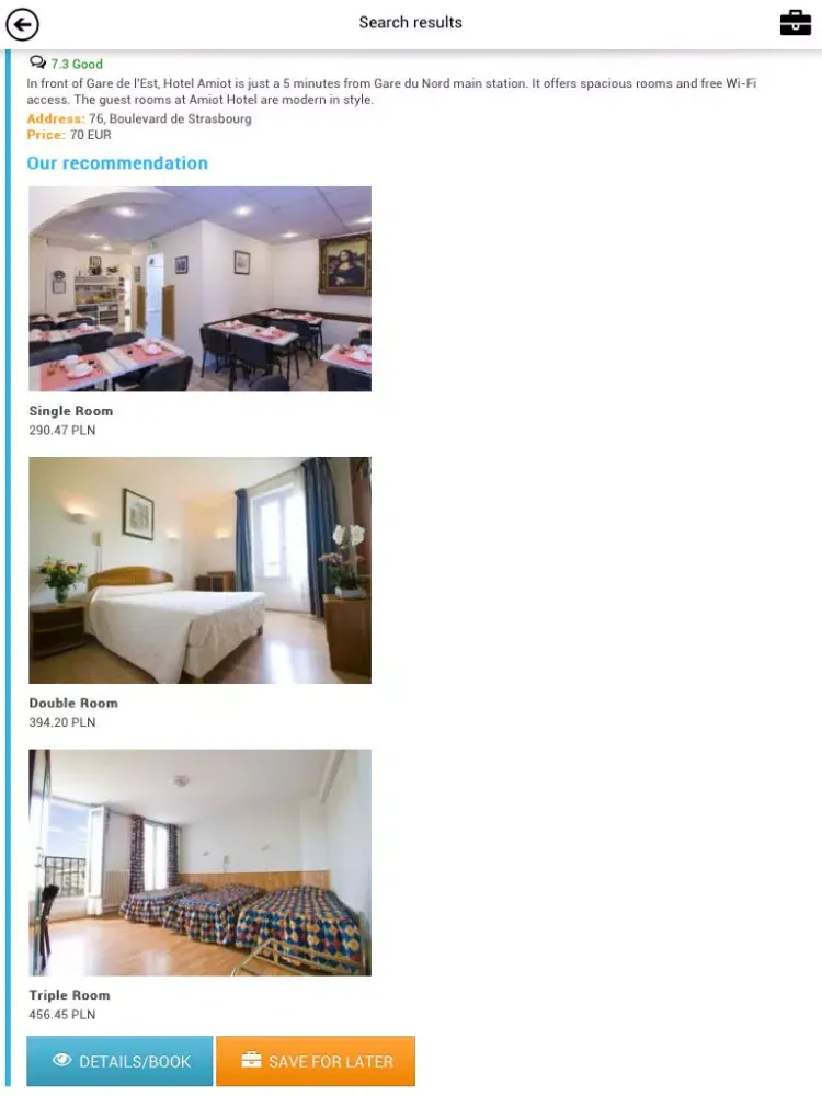 ภาพหน้าจอของ Cheap Hotels Booking System iPad 