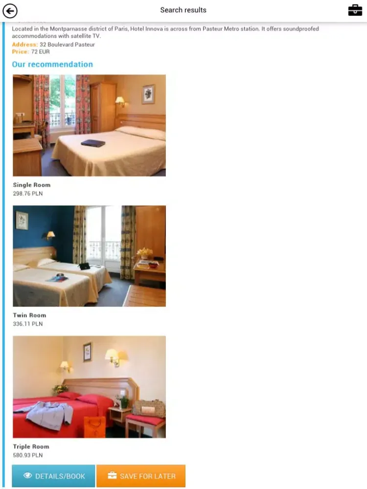 ภาพหน้าจอของ Cheap Hotels Booking System iPad 