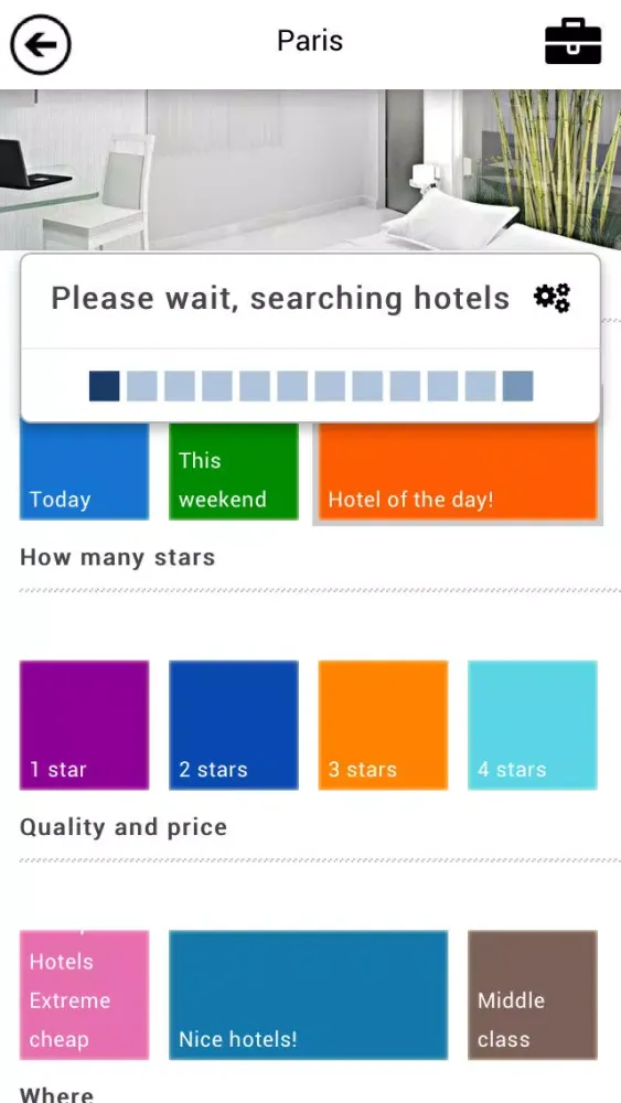 ภาพหน้าจอของ Cheap Hotels Booking System