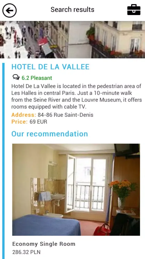 ภาพหน้าจอของ Cheap Hotels Booking System