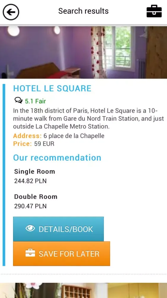 ภาพหน้าจอของ Cheap Hotels Booking System