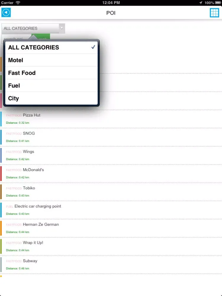 ภาพหน้าจอของ England (United Kingdom) offline road map. Great Britain Free Guide iPad 