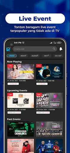 Ảnh chụp màn hình của RCTI+ Superapp