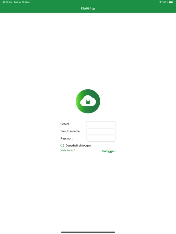 Capturas de tela do FTAPI Datarooms iPad