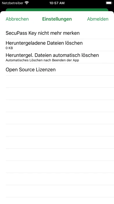 Capturas de tela do FTAPI Datarooms