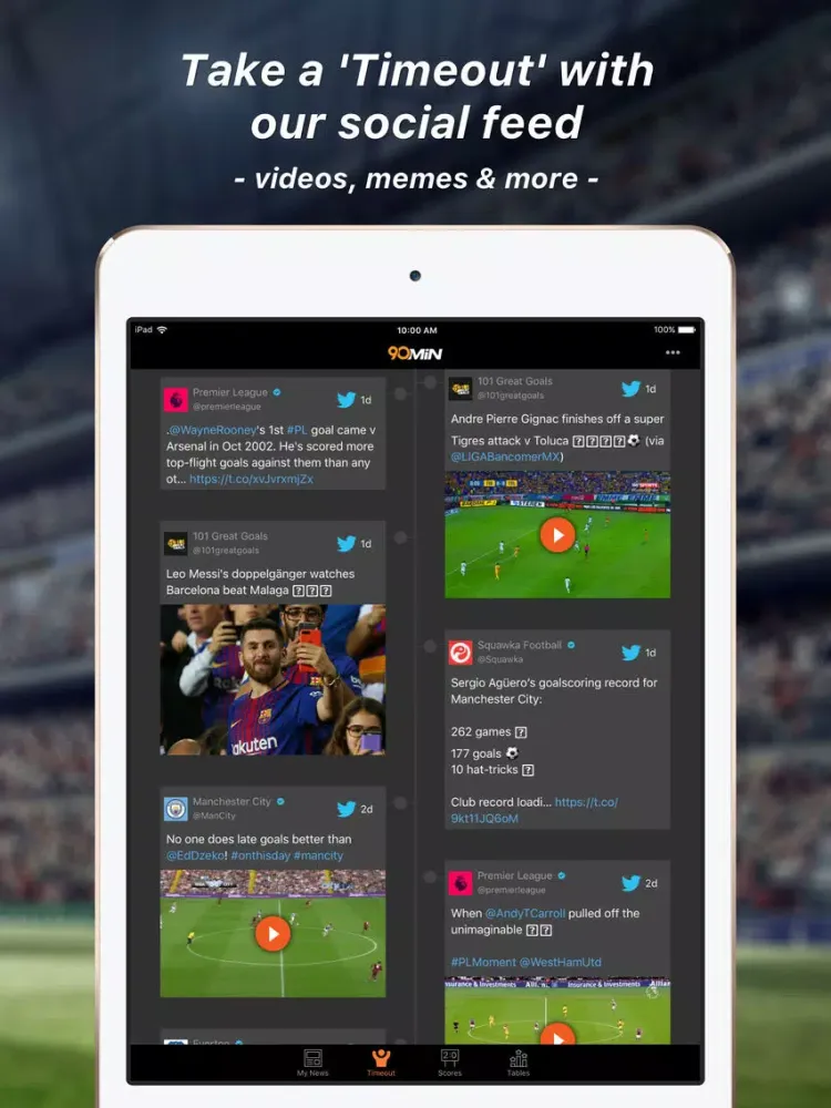 ภาพหน้าจอของ 90min - Arsenal FC Edition iPad 