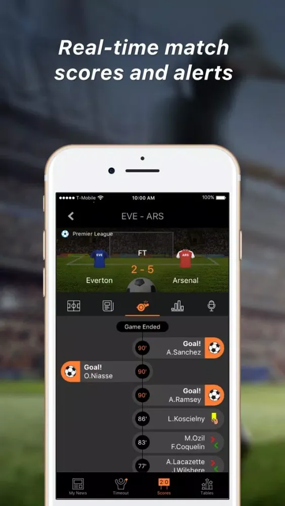 ภาพหน้าจอของ 90min - Arsenal FC Edition