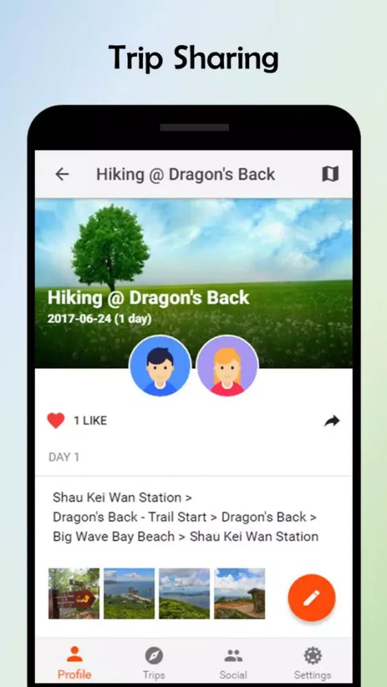 Tangkapan layar Nextop - Social Travel Journal