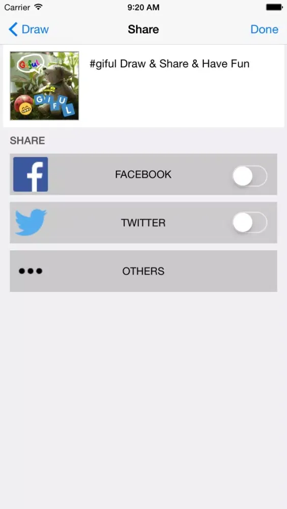Screenshot di Giful | Draw & Share GIF