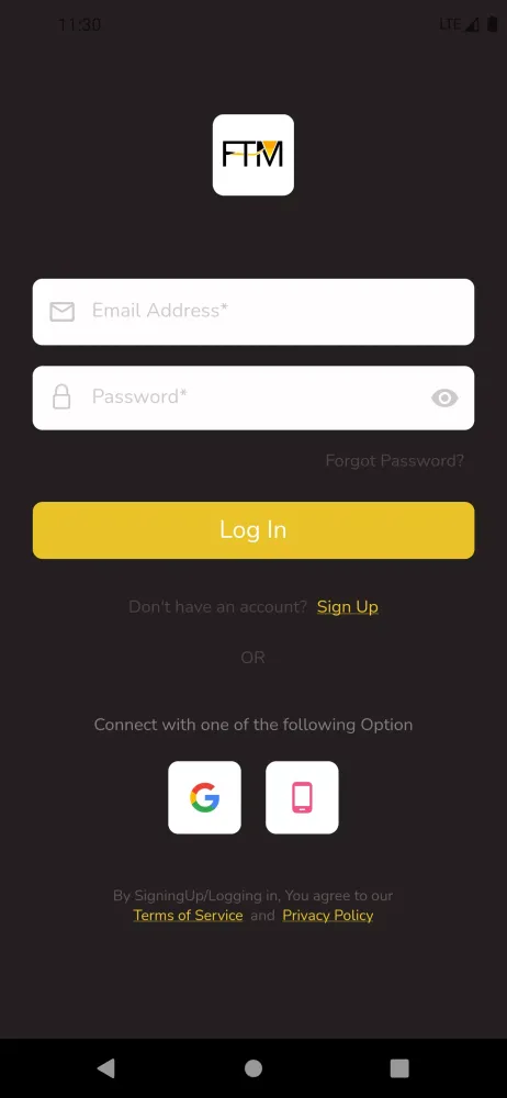 FTM App スクリーンショット