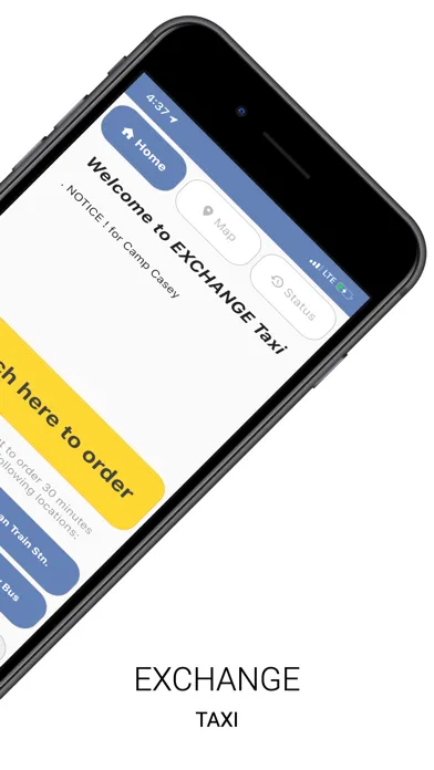 Exchange taxi application new スクリーンショット