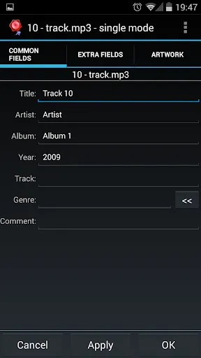 Capturas de tela do AudioTagger Pro - Tag Music