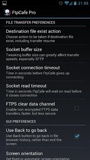 FtpCafe FTP Client Screenshots
