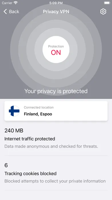 Zrzuty ekranu Secure by Frontier