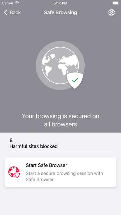 Zrzuty ekranu Secure by Frontier