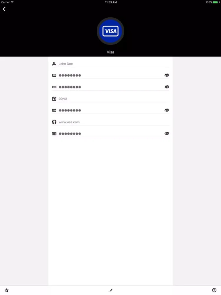 Secure PWD – Password Manager iPad  سکرین شاٹس