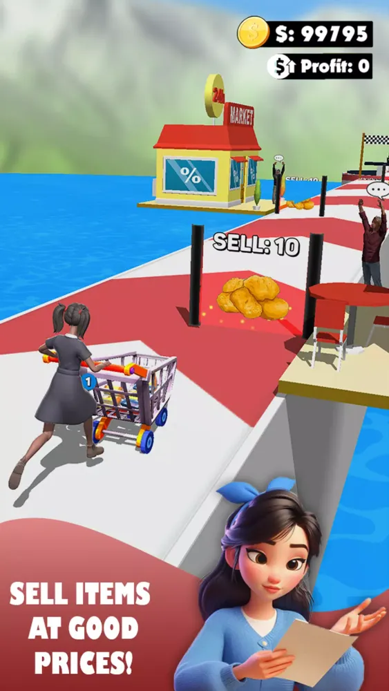 Crazy Supermarket Running Game Screenshots