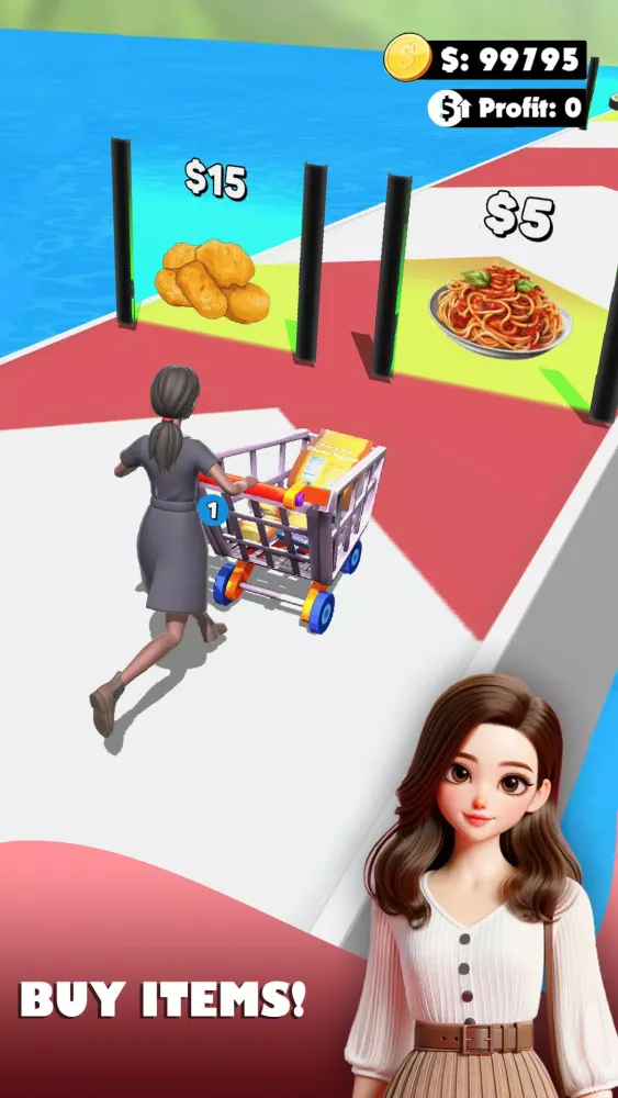 Crazy Supermarket Running Game Screenshots