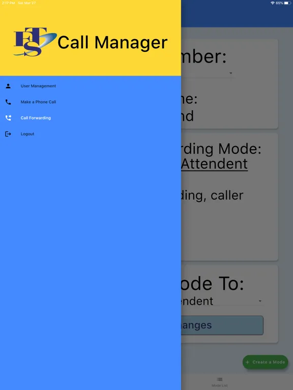 Tangkapan layar FTS-CM iPad 