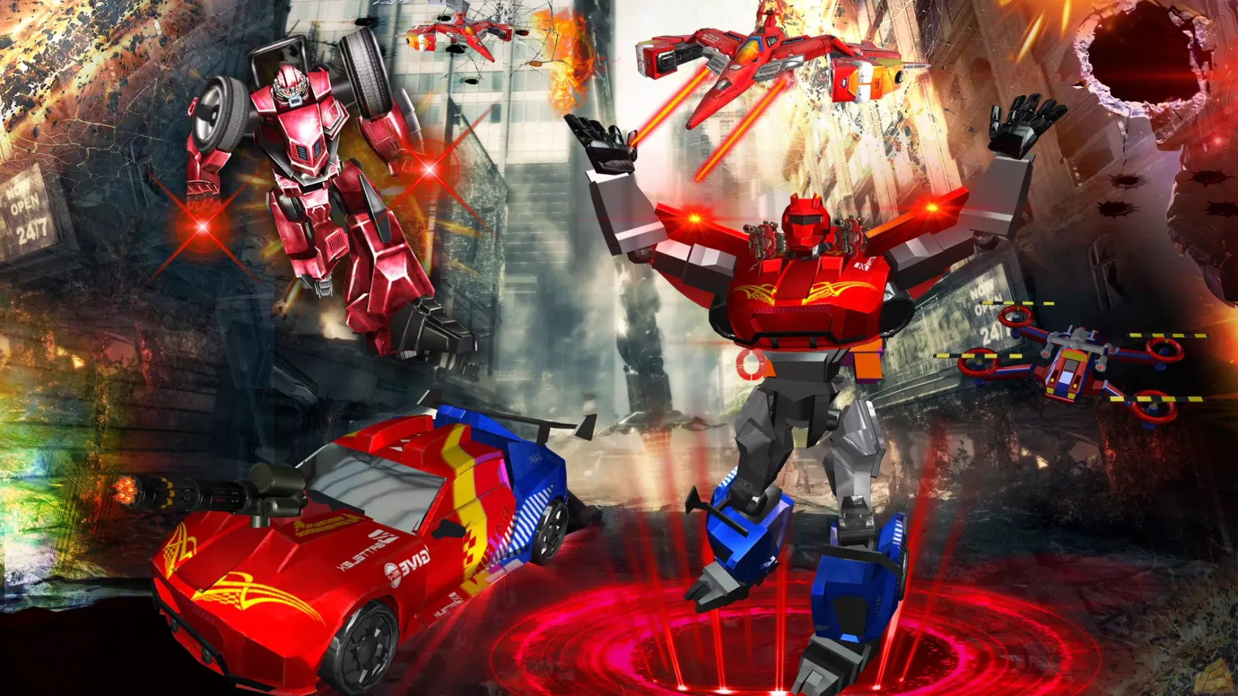 Robot Car Drone Transform: Rob Screenshots