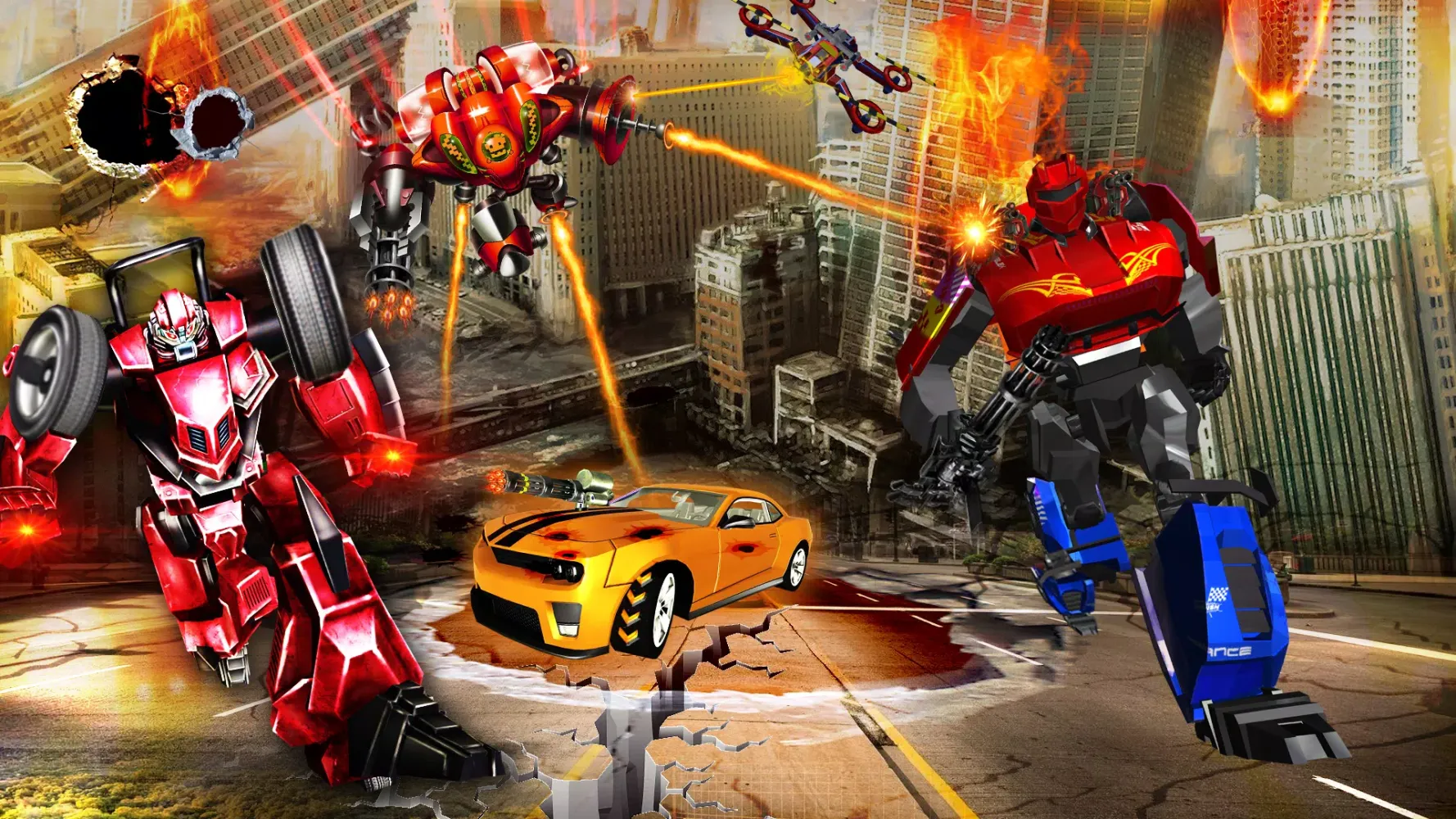 Robot Car Drone Transform: Rob Screenshots