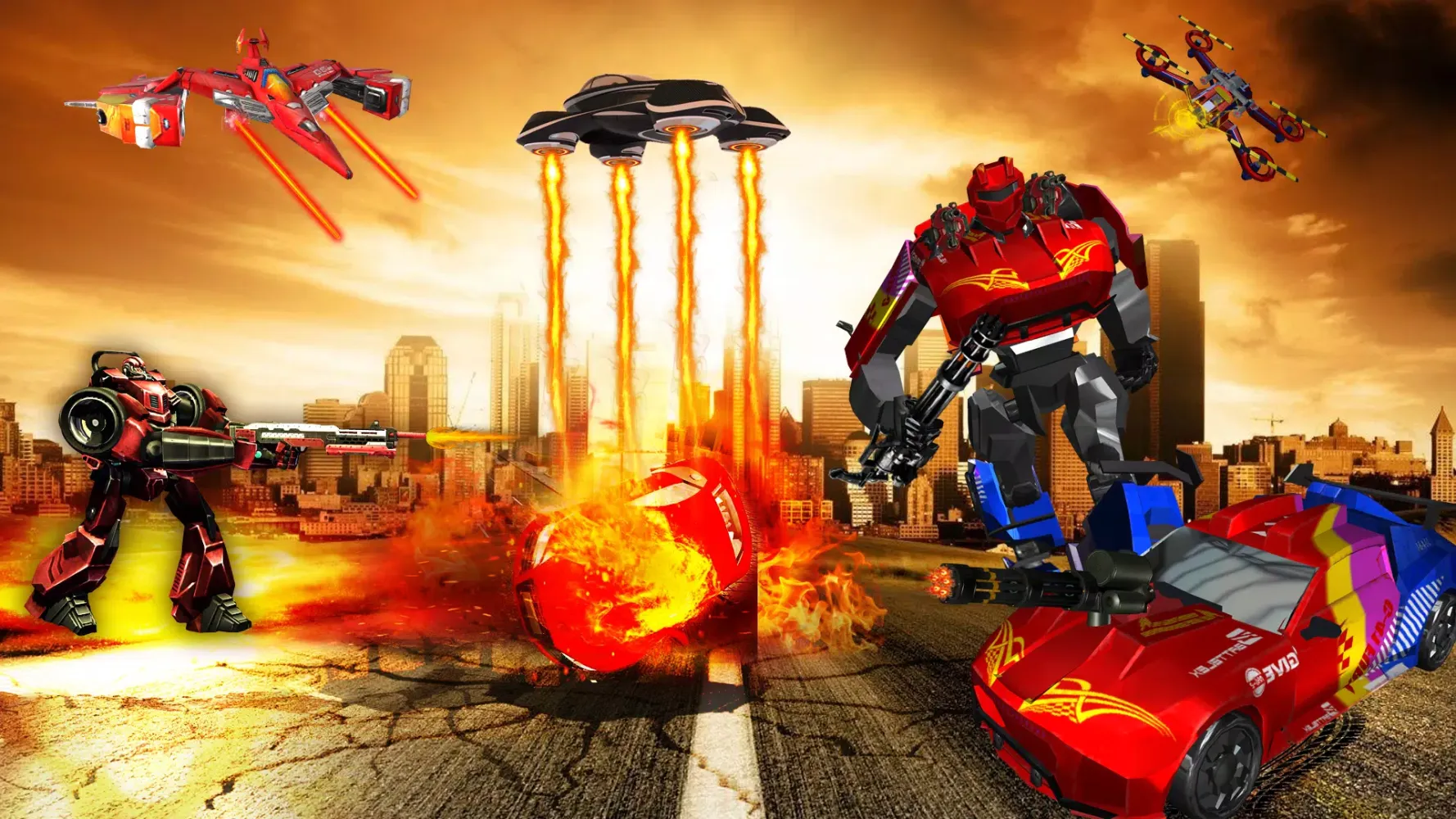 Robot Car Drone Transform: Rob Screenshots