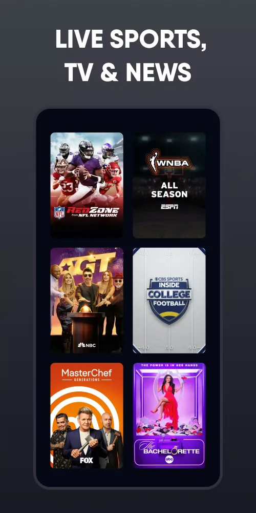 Fubo: Watch Live TV & Sports スクリーンショット