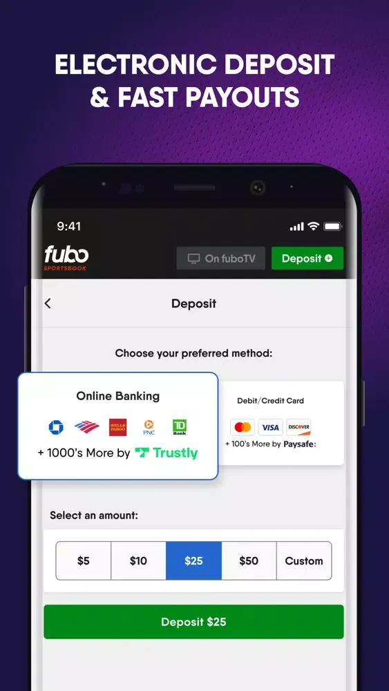تصاویر Fubo Sportsbook: Live Bets