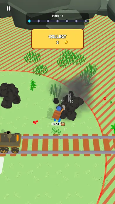 Capturas de tela do Railway Gatherer