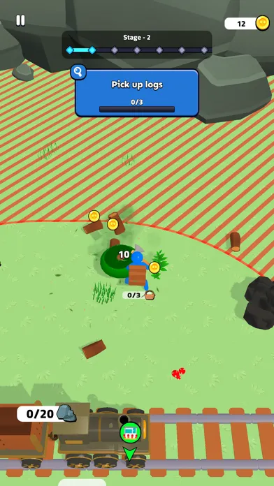Capturas de tela do Railway Gatherer