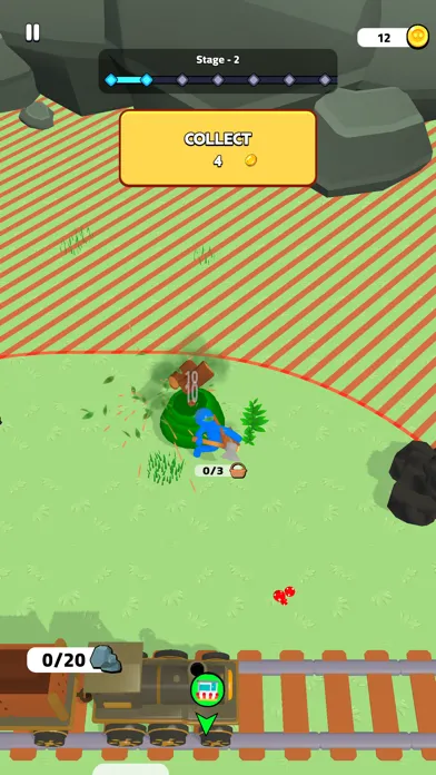 Capturas de tela do Railway Gatherer