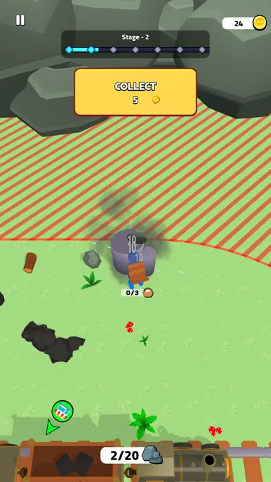 Capturas de tela do Railway Gatherer