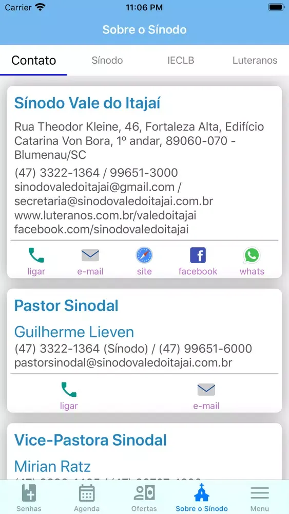 Sínodo Vale do Itajaí Screenshots