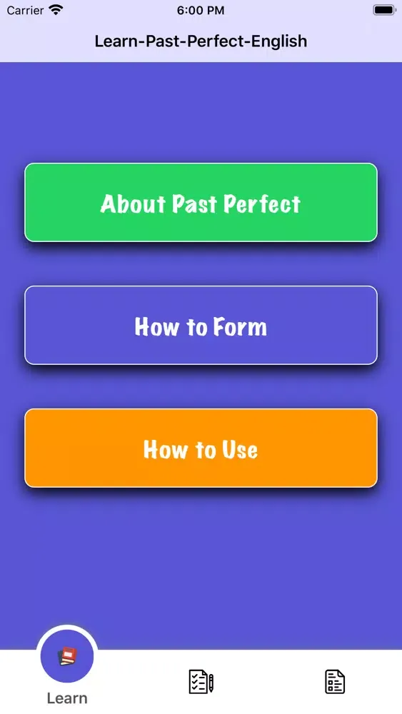 Zrzuty ekranu Learn-Past-Perfect-English