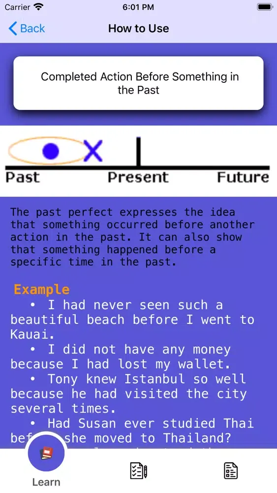Zrzuty ekranu Learn-Past-Perfect-English