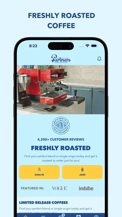 Partners Coffee: Order & Track Screenshots