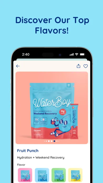 Zrzuty ekranu Waterboy Hydration