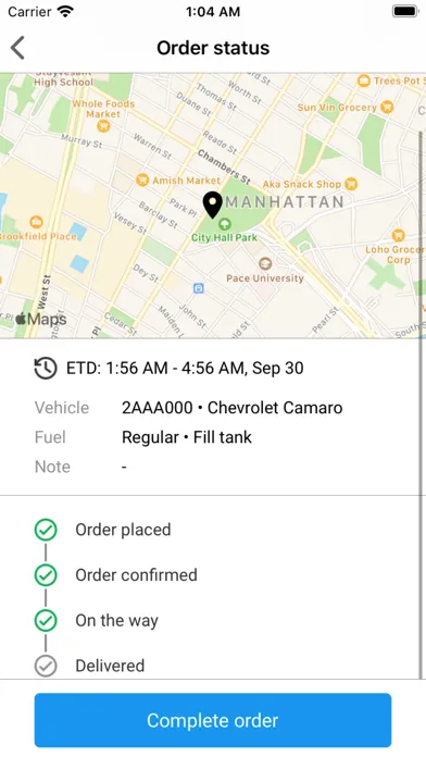 Tangkapan layar Fuelster Truck App for drivers