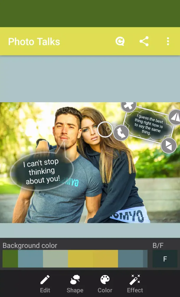 Photo talks: speech bubbles应用截图