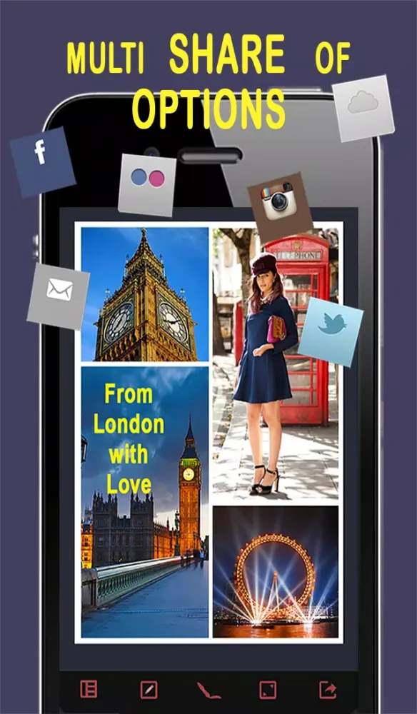 Screenshot di PicFrame & Text - add frames and captions to photos for instagram