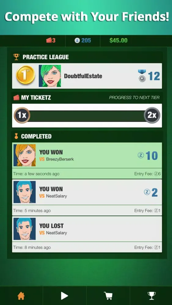 Tangkapan skrin 21 Solitaire Showdown