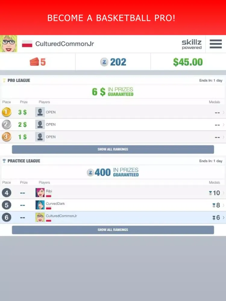 Скриншоты Basketball - Win Money! iPad 