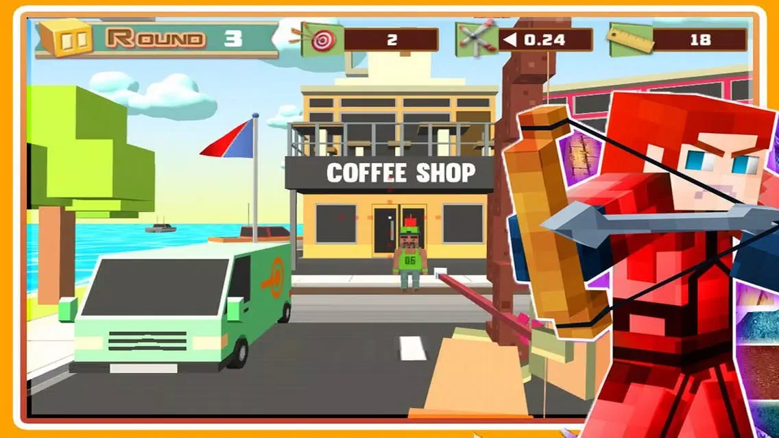 Pixel City Archery Shoot Screenshots